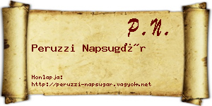Peruzzi Napsugár névjegykártya